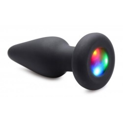 PLUG ANAL EN SILICONE LUMINEUX AVEC LUMIÈRE LED  taille : S