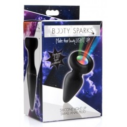 PLUG ANAL EN SILICONE LUMINEUX AVEC LUMIÈRE LED  taille : S