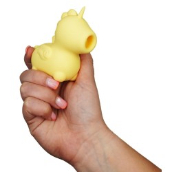 mini vibrateur licorne avec une langue tourbillonnante