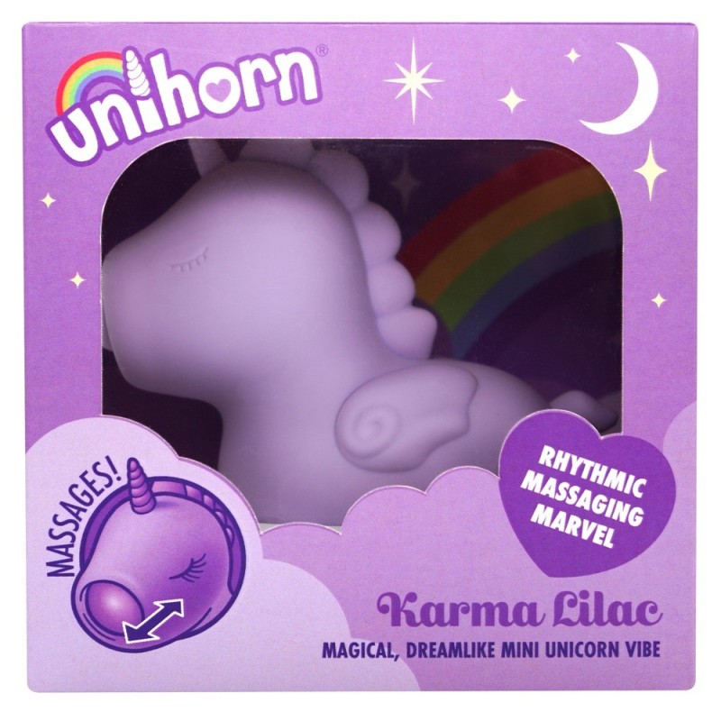 mini stimulateur licorne Karma Lilac au museau palpitant intense