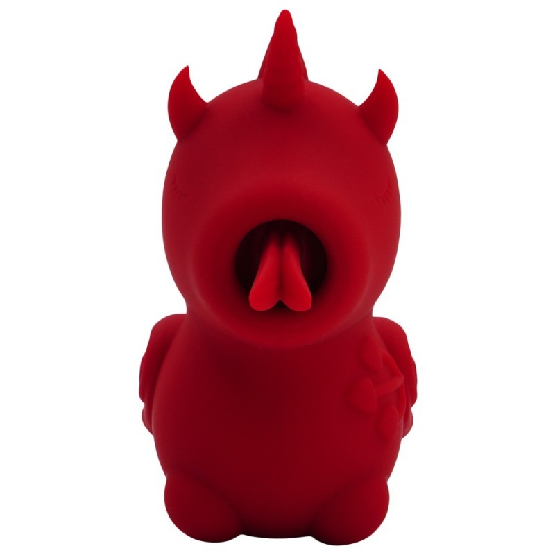 mini stimulateur licorne Blaze Diablo à la langue fourchue diabolique