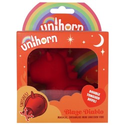 mini stimulateur licorne Blaze Diablo à la langue fourchue diabolique