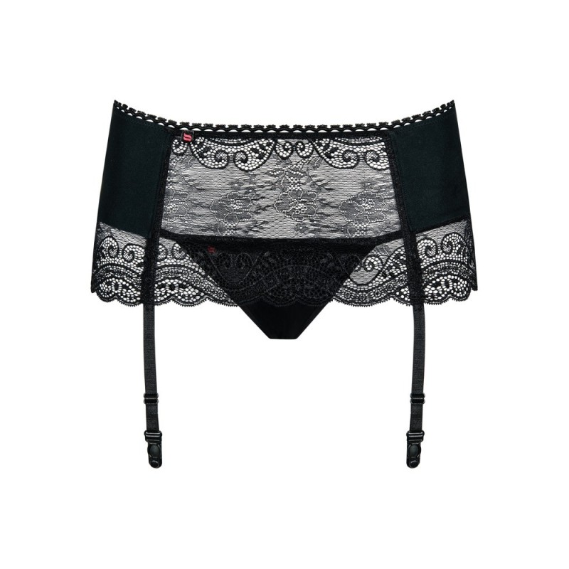 Ensemble porte-jarretelles et string