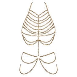 Chaîne de corps dorée en deux pièces
