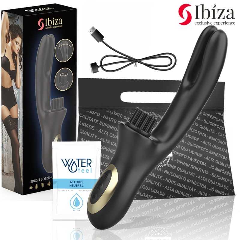 IBIZA - VIBRATEUR CLITORIALE MULTICELLULAIRE RABITT  DOUBLE ONDES