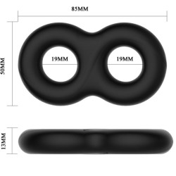 CRAZY BULL - BAGUE EN SILICONE double anneau en silicone