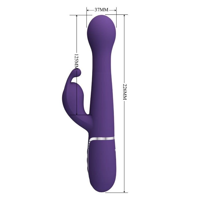 RABBIT 3 EN 1 MULTIFONCTION VIOLET -PRETTY LOVE