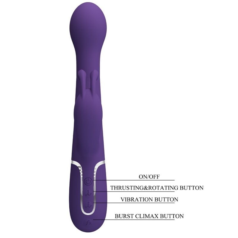 RABBIT 3 EN 1 MULTIFONCTION VIOLET -PRETTY LOVE