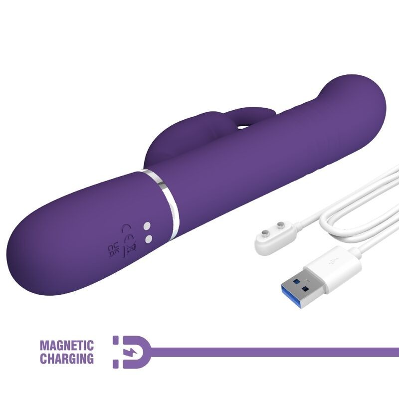 VIBRATEUR RABBIT 4 EN 1 VIOLET -PRETTY LOVE- COALE