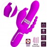 TRIPLE VIBRATEUR MULTIFONCTION 4 EN 1 ROSE -PRETTY LOVE - CAMMY