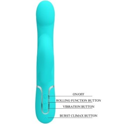 RABBIT PERLES VIBRATEUR -VERT AQUA -PRETTY LOVE