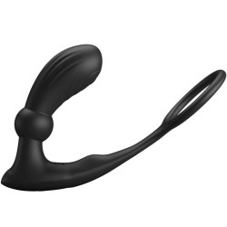 Plug anal vibrant télécommandé et cockring - Warren -PRETTY LOVE