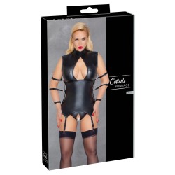 chemise à jarretelles et culotte sans entrejambe de Cottelli BONDAGE