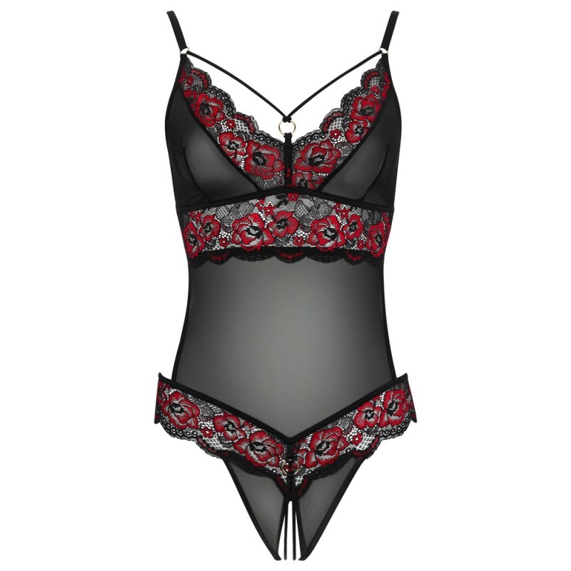 Body en dentelle florale bicolore - Cottelli LINGERIE