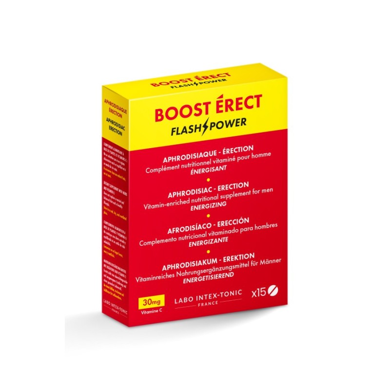 Boost Erect  -Stimulant pour homme - 15 comprimés
