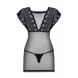 Nuisette Noire translucide - 821-Che-1- obsessive- S/M
