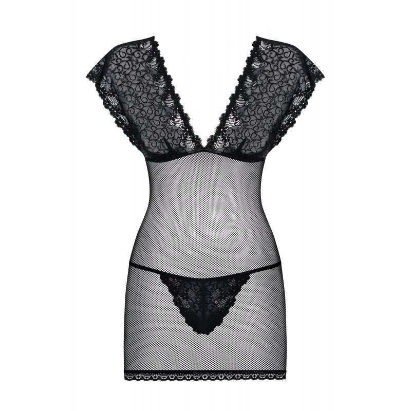 Nuisette Noire translucide - 821-Che-1- obsessive- S/M