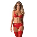 ENSEMBLE 3 PCS HEARTINA ROUGE L/XL - OBSESSIVE