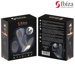 VIBROMASSEUR PORTABLE AVEC STIMULATION DU POINT G ET DU CLITORIS AVEC TÉLÉCOMMANDE-IBIZA -