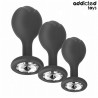 LOT DE 3 PLUG ANAL AVEC BIJOU - ADDICTED TOYS