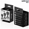 LOT DE 3 PLUG ANAL AVEC BIJOU - ADDICTED TOYS