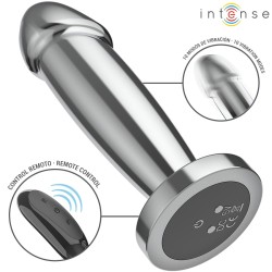 PLUG ANAL - S - 10 VIBRATIONS GODE MÉTALLIQUE AVEC TÉLÉCOMMANDE  -INTENSE -