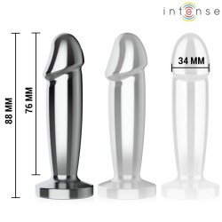 PLUG ANAL - S - 10 VIBRATIONS GODE MÉTALLIQUE AVEC TÉLÉCOMMANDE  -INTENSE -