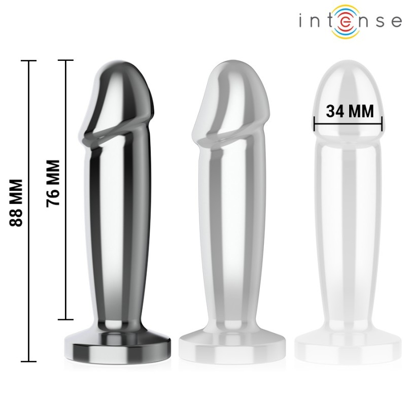 PLUG ANAL - S - 10 VIBRATIONS GODE MÉTALLIQUE AVEC TÉLÉCOMMANDE  -INTENSE -