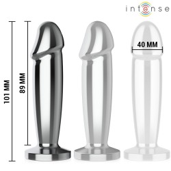PLUG ANAL - M-  10 VIBRATIONS GODE MÉTALLIQUE AVEC TÉLÉCOMMANDE -INTENSE -