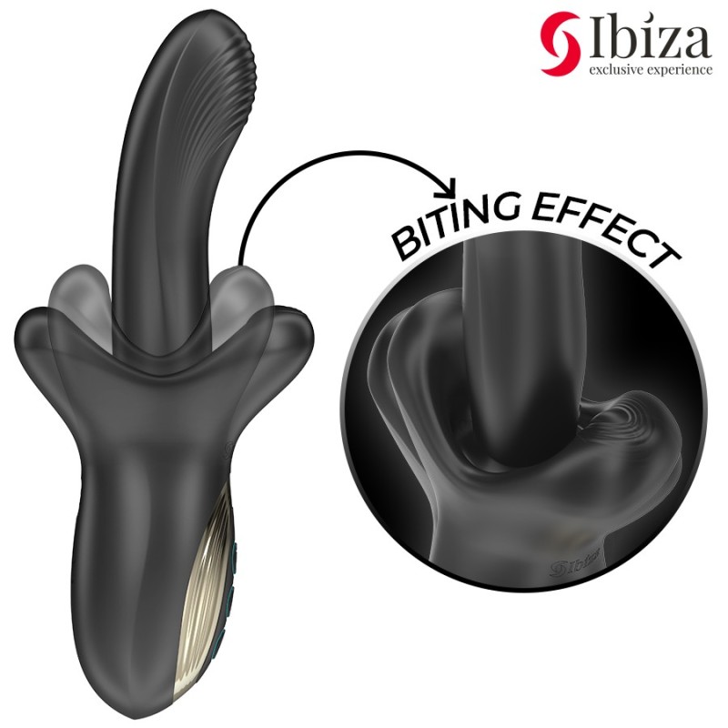 VIBRATEUR PUISSANT AVEC EFFET DE POUSSÉE ET DE MORSURE- IBIZA -