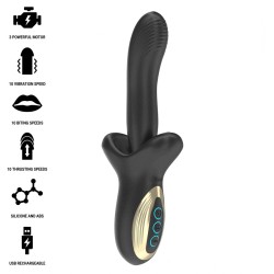 VIBRATEUR PUISSANT AVEC EFFET DE POUSSÉE ET DE MORSURE- IBIZA -