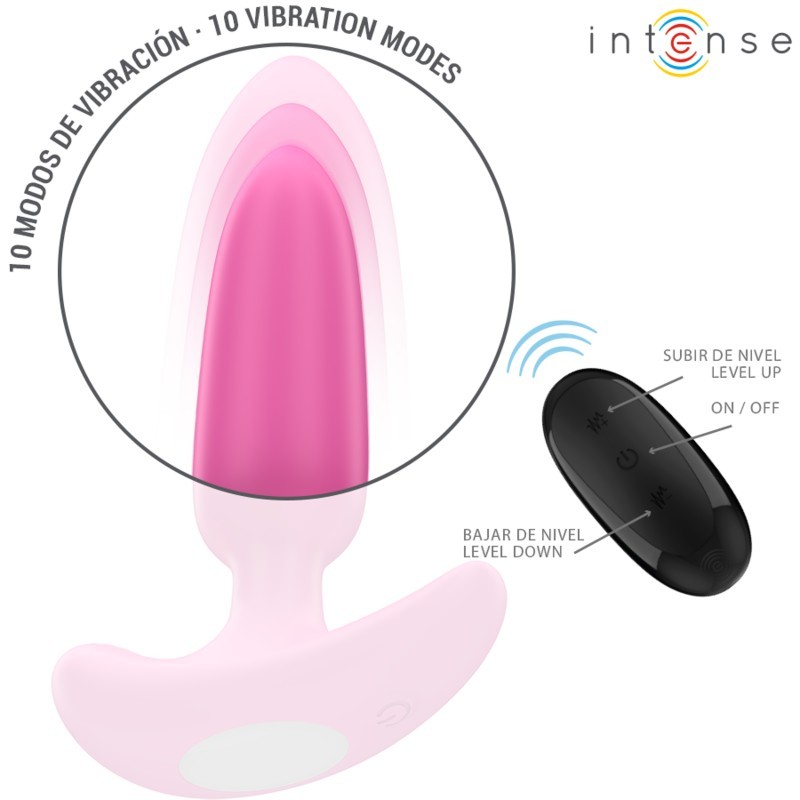 PLUG ANAL ROSS  10 VIBRATIONS ROSE TÉLÉCOMMANDE -INTENSE -