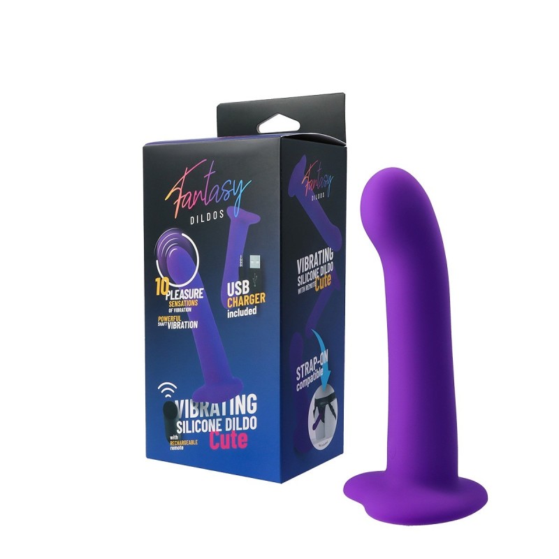 Gode vibrant en silicone « mignon » avec télécommande
