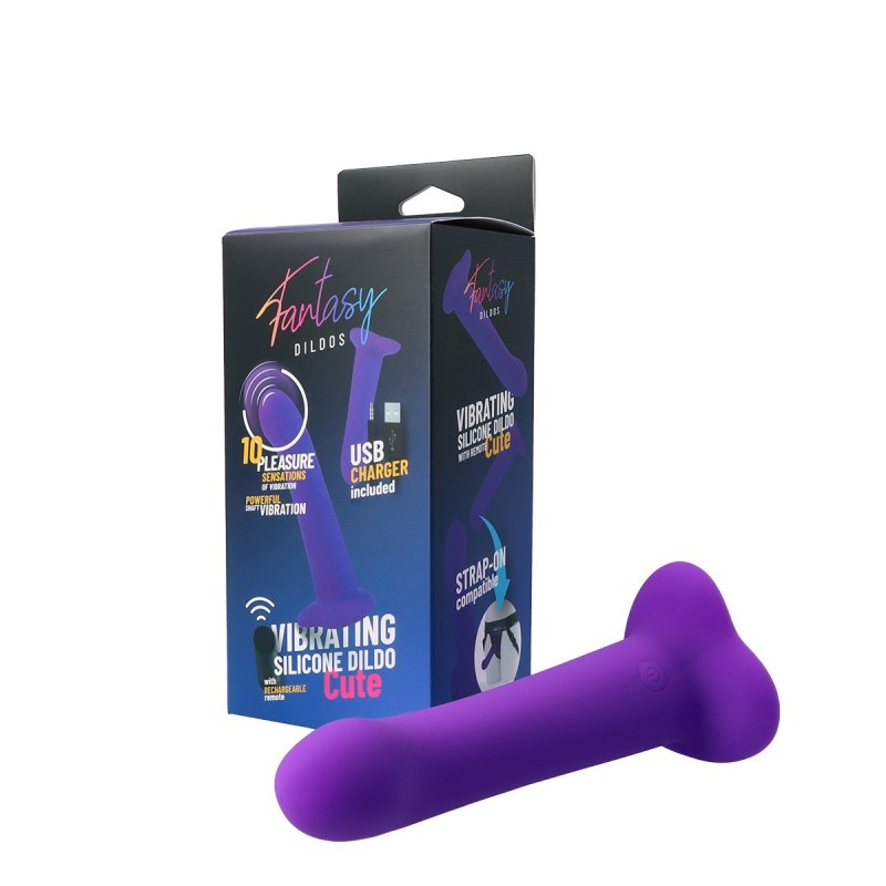 Gode vibrant en silicone « mignon » avec télécommande