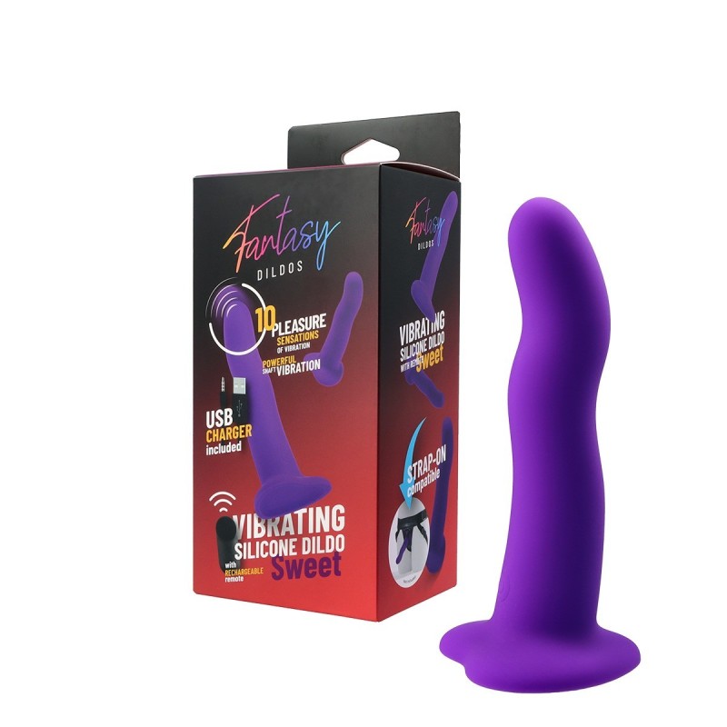 Gode vibrant en silicone « Sweet » avec télécommande