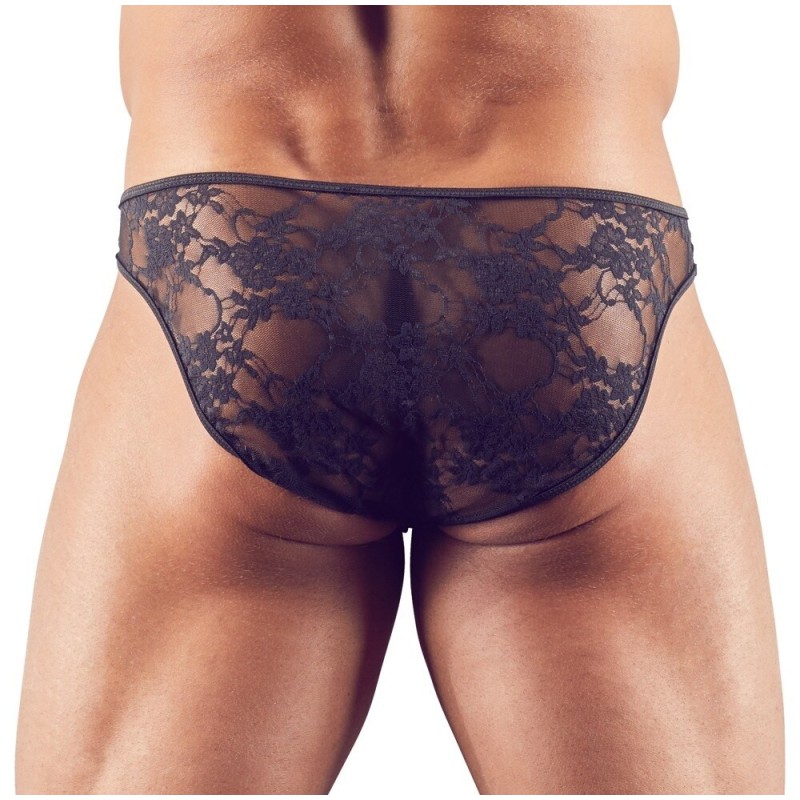 Slip sexy dentelle  Noir