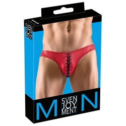 Slip avec cordon Rouge