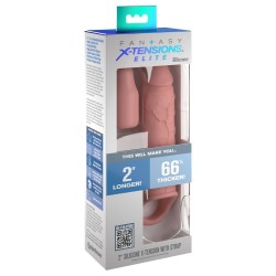 La gaine de pénis 2" Silicone X-tension with Strap de Fantasy X-Tensions Elite