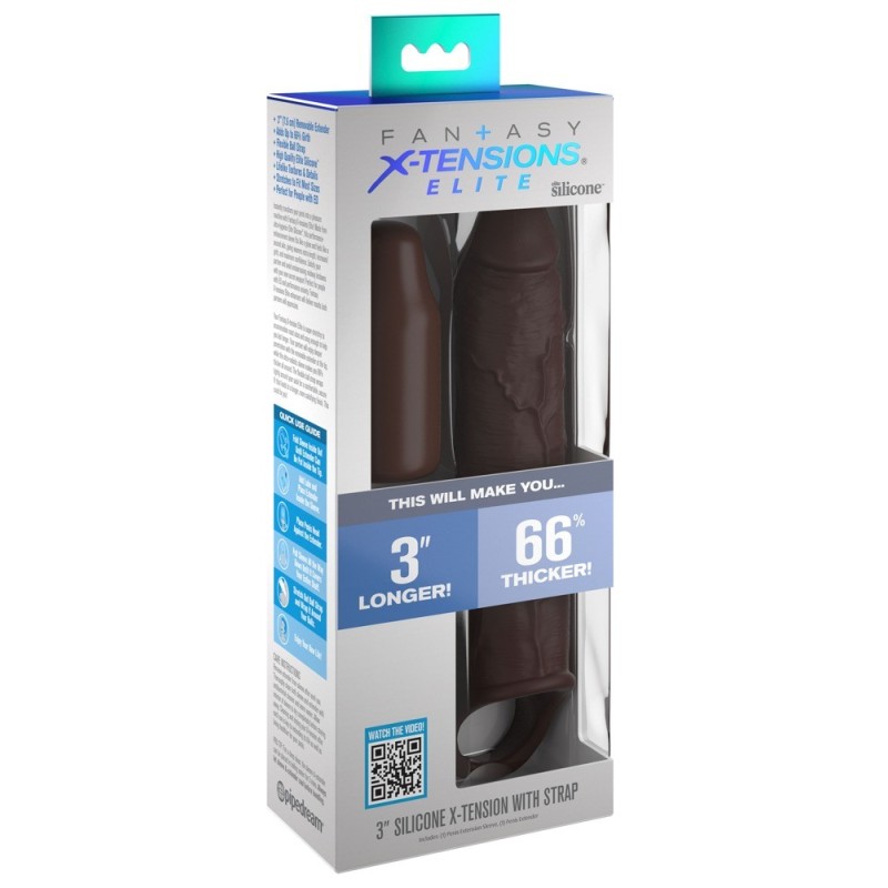 Gaine à pénis de 24,1 cm Fantasy X-tensions Elite