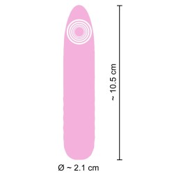 Mini stimulateur clitoridien rose - Cuties -
