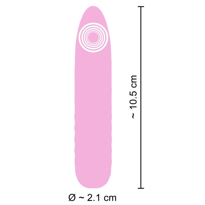 Mini stimulateur clitoridien rose - Cuties -