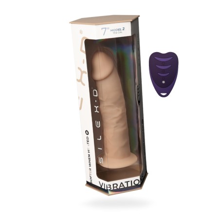 Gode réaliste Model 2 Vibrant télécommande 17,5cm SilexD