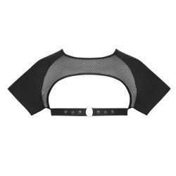 crop top en lycra et résille - Svenjoyment