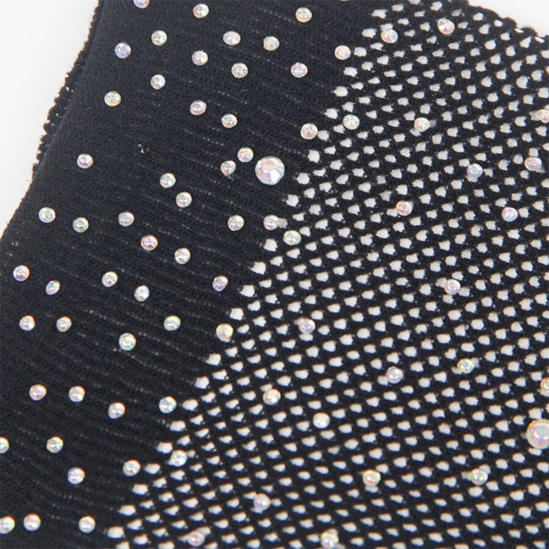 GANTS SHINE TRANSPARENTS NOIRS S/M - SUBBLIME