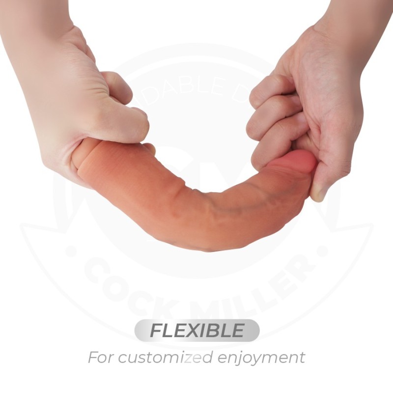 GODE RÉALISTE AVEC VENTOUSE ET TÉLÉCOMMANDE VIBRATIONS 19,5 CM - COCK MILLER -