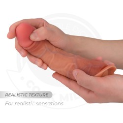 GODE RÉALISTE AVEC VENTOUSE ET TÉLÉCOMMANDE VIBRATIONS 20,5 CM -COCK MILLER -