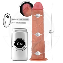 GODE RÉALISTE À VENTOUSE ET VIBRATION AVEC TÉLÉCOMMANDE 21,5 CM- COCK MILLER -