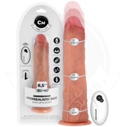 GODE HYPER-RÉALISTE À VENTOUSE ET À POUSSÉE AVEC TÉLÉCOMMANDE 21,5 CM -COCK MILLER -