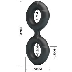 CRAZY BULL - RADWAN DOUBLE BAGUE EN SILICONE MODÈLE 19