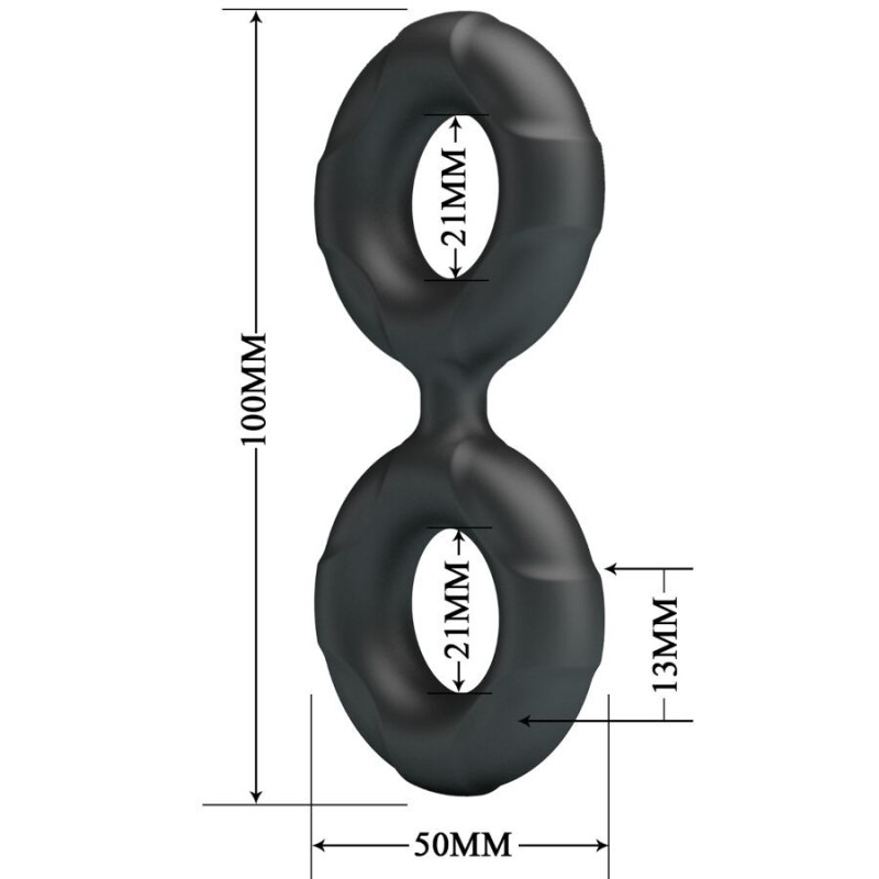 CRAZY BULL - RADWAN DOUBLE BAGUE EN SILICONE MODÈLE 19